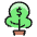 Saving Money Tree Icon from Ultimate Colors Set