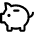 Saving Piggy Bank Icon from Ultimate Regular Set