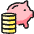 Saving Piggy Coins Icon from Ultimate Colors Set