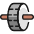 Fitness Dumbbell Disk Weight icon - Free transparent PNG, SVG. No sign up needed.