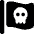 Flag Skull Icon from Ultimate Bold Set