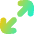 Line Arrow Expand Diagonal Large 1 Icon from Flex Gradient Set