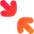 Line Arrow Shrink Diagonal Large 2 Icon from Flex Gradient Set
