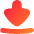 Triangle Arrow Move Down Large 1 Icon from Flex Gradient Set