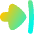 Triangle Arrow Move Right Large 1 Icon from Flex Gradient Set