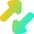 Triangle Arrow Transfer Diagonal Large 3 Icon from Flex Gradient Set