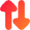 Triangle Arrow Transfer Vertical Large 2 Icon from Flex Gradient Set