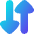 Triangle Arrow Transfer Vertical Large 3 Icon from Flex Gradient Set
