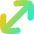 Diagonal Line Arrow Large 1 Icon from Flex Gradient Set