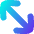 Diagonal Line Arrow Large 2 Icon from Flex Gradient Set