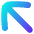 Line Arrow Diagonal Upper Left Large Icon from Flex Gradient Set
