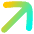 Line Arrow Diagonal Upper Right Large Icon from Flex Gradient Set