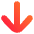 Line Arrow Down Large 1 Icon from Flex Gradient Set
