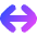 Line Arrow Horizontal Large Icon from Flex Gradient Set