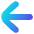 Line Arrow Left Large 1 Icon from Flex Gradient Set