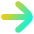 Line Arrow Right Large 1 Icon from Flex Gradient Set