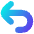 Line Arrow Turn Backward Large Icon from Flex Gradient Set