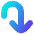 Line Arrow Turn Down Right Large Icon from Flex Gradient Set