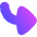 Triangle Arrow Bend Down Right Large Icon from Flex Gradient Set