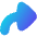 Triangle Arrow Bend Up Left Large Icon from Flex Gradient Set