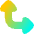 Triangle Arrow Bottom Left Corner Large Icon from Flex Gradient Set