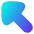 Triangle Arrow Diagonal Upper Left Large Icon from Flex Gradient Set