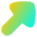 Triangle Arrow Diagonal Upper Right Large Icon from Flex Gradient Set