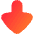 Triangle Arrow Down Large 1 Icon from Flex Gradient Set