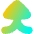 Triangle Arrow Merge Vertical Large Icon from Flex Gradient Set