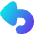 Triangle Arrow Turn Backward Large Icon from Flex Gradient Set