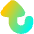 Triangle Arrow Turn Down Large Icon from Flex Gradient Set