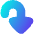 Triangle Arrow Turn Down Right Large Icon from Flex Gradient Set