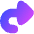 Triangle Arrow Turn Forward Large Icon from Flex Gradient Set