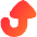 Triangle Arrow Turn Up Large Icon from Flex Gradient Set