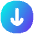 Line Arrow Down Circle 1 Icon from Flex Gradient Set