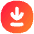 Line Arrow Down Circle 2 Icon from Flex Gradient Set
