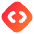 Line Arrow Expand Horizontal Diamond Icon from Flex Gradient Set