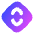 Line Arrow Expand Vertical Diamond Icon from Flex Gradient Set