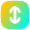 Line Arrow Fit To Height Square Icon from Flex Gradient Set