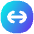 Line Arrow Fit To Width Circle Icon from Flex Gradient Set