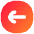 Line Arrow Left Circle 1 Icon from Flex Gradient Set