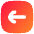 Line Arrow Left Square Icon from Flex Gradient Set