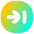 Line Arrow Right Circle 2 Icon from Flex Gradient Set