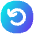 Line Arrow Rotate Left Circle Icon from Flex Gradient Set