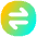Line Arrow Transfer Horizontal Circle 1 Icon from Flex Gradient Set