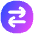 Line Arrow Transfer Horizontal Circle 2 Icon from Flex Gradient Set