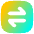 Line Arrow Transfer Horizontal Square 1 Icon from Flex Gradient Set