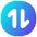 Line Arrow Transfer Vertical Circle 1 Icon from Flex Gradient Set