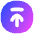 Line Arrow Up Circle 2 Icon from Flex Gradient Set