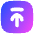 Line Arrow Up Square 2 Icon from Flex Gradient Set